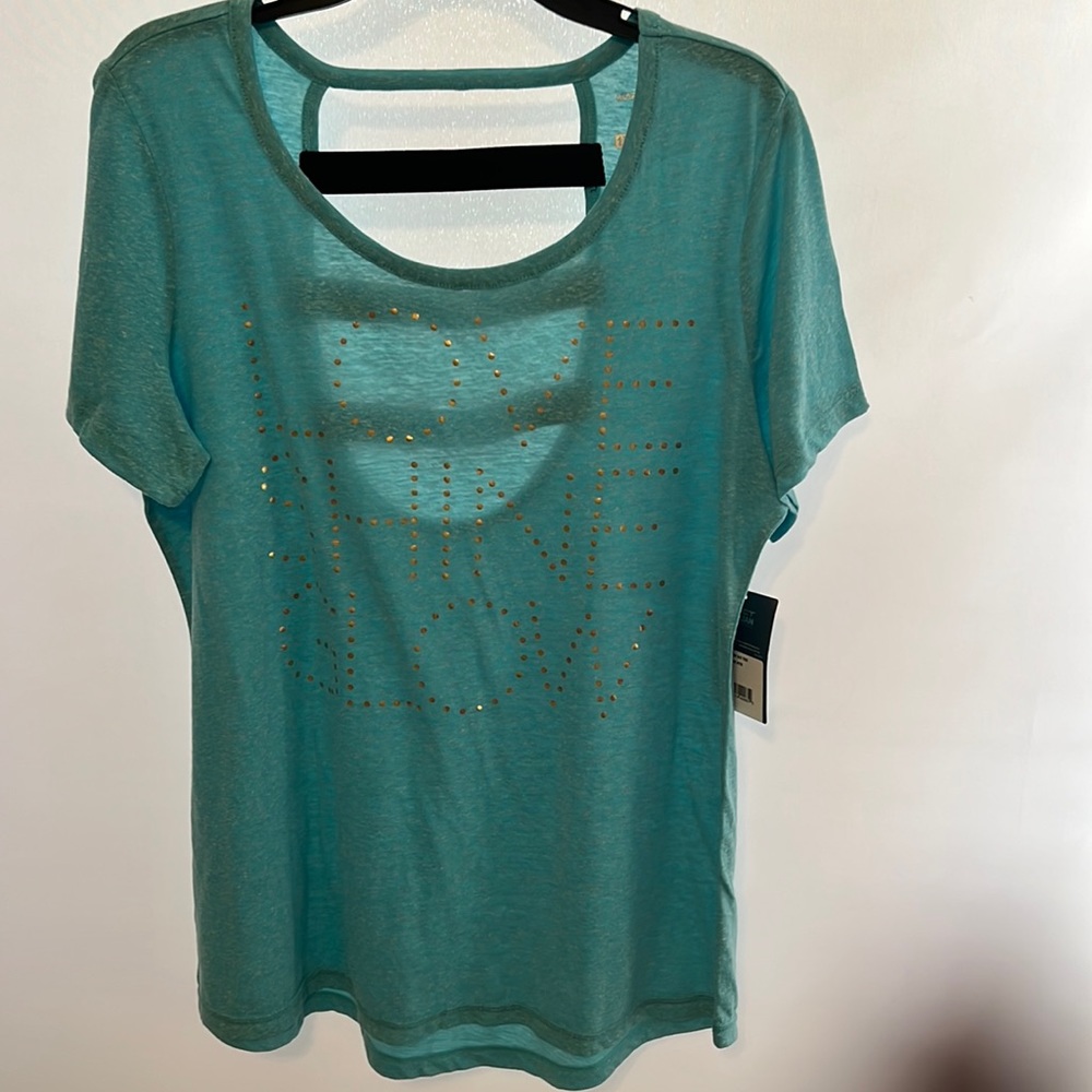 Impact Jillian Michaels Tee Scuba HTR | Blue | 1X NWT
